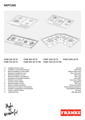 Franke NEPTUNE FHNE COR4 3G TC Manual De Instalación Y Servicio