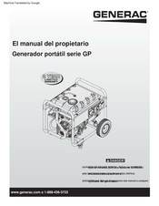 Generac GP Serie El Manual Del Propietario