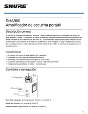 Shure SHA900 Manual Del Usuario