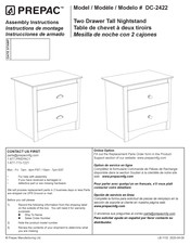 Prepac DC-2422 Instrucciones De Armado