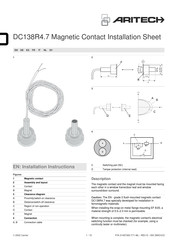 Aritech DC138R4.7 Manual De Instalación