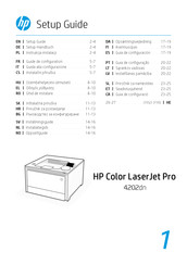 HP Color LaserJet Pro 4202dn Serie Guía De Configuración