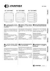 FARFISA INTERCOMS MATRIX CD2134MAS Manual De Instrucciones