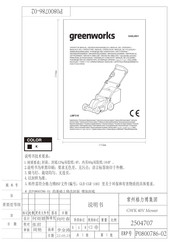 GreenWorks LMF318 Manual Del Usuario
