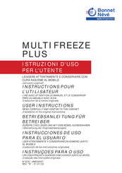 Bonnet Neve MULTIFREEZE PLUS Serie Instrucciones De Uso