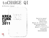 KREAFUNK toCHARGE QI Manual De Instrucciones