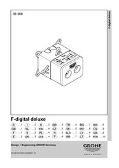 Grohe F-digital deluxe 36 368 Manual De Instalación