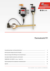 Bühler technologies Thermotronik T77 Guía Rápida