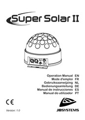 JB Systems Super Solar II Manual De Instrucciones