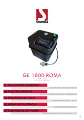 SCOPREGA GE 1800 ROMA Manual De Instrucciones