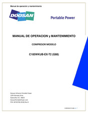 Doosan C185WKUB-EX-T2 G88 Manual De Operación Y Mantenimiento