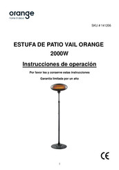 ORANGE 141206 Instrucciones De Operación