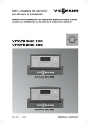 Viessmann VITOTRONIC 300 KW3 Instrucciones De Servicio