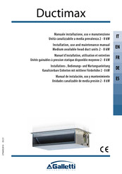 Galletti Ductimax 44 Manual De Instalación, Uso Y Mantenimiento