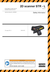 Atlas Copco 2D scanner STR-L Información Seguridad