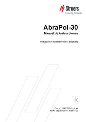 Struers AbraPol-30 Manual De Instrucciones