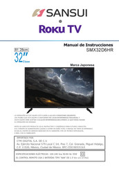 Sansui Roku TV SMX32D6HR Manual De Instrucciones