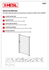 X-METAL 15541 Instrucciones De Montaje