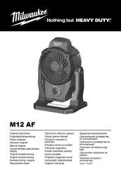 Milwaukee M12 AF Manual Original