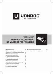 VONROC S2 WL503DC Traducción Del Manual Original