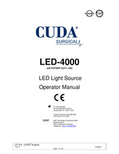 Cuda surgical LED-4000 Manual Del Operador