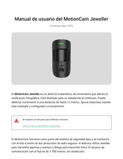 AJAX MotionCam Jeweller Manual De Usuario