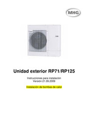 MHG RP71 Instrucciones Para Instalación