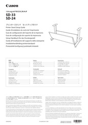 Canon imagePROGRAF SD-24 Guía De Configuración