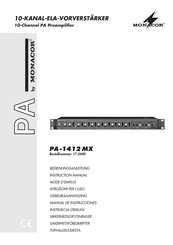 Monacor PA-1412MX Manual De Instrucciones