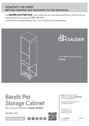 Sauder Bandit 425667 Manual Del Usuario