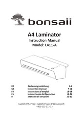 Bonsaii L411-A Manual De Instrucciones