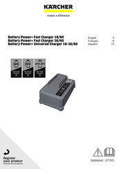 Kärcher Battery Power+ Universal Charger 18-36/60 Manual