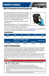 Little Giant WRS-9 Manual Del Propietário