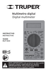 Truper 10400 Instructivo