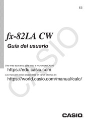 Casio fx-82LA CW Guia Del Usuario