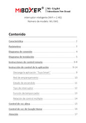 MiBoxer WL-SW1 Manual Del Usuario