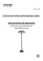 ORANGE 141207 Instrucciones De Operación