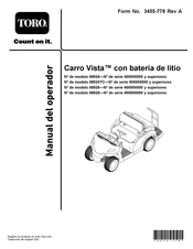 Toro Carro Vista 08924TC Manual Del Operador