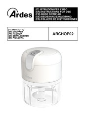 ARDES ARCHOP02 Folleto De Instrucciones