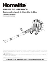 Homelite UT08981 Manual Del Operador