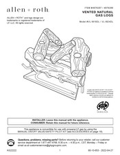 Allen + Roth VL-W24DL Manual De Instrucciones