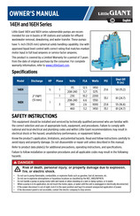 Little Giant 16EH Serie Manual Del Propietário