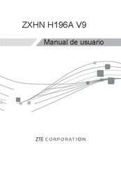 ZTE ZXHN H196A V9 Manual De Usuario