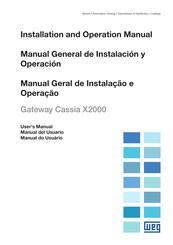 WEG Cassia X2000 Manual General De Instalación Y Operación