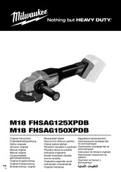 Milwaukee M18 FHSAG125XPDB Manual Original