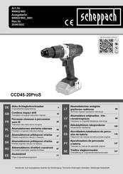 Scheppach CCD45-20ProS Traduccion Del Manual De Instrucciones Originales