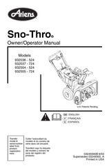 Ariens 724 Manual Del Usuario