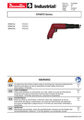 Desoutter CP4475-6 Instrucciones Originales