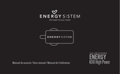 ENERGY SISTEM Energy K118 High Power Manual De Usuario