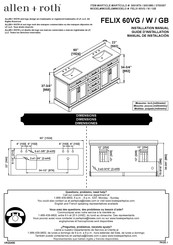Allen + Roth FELIX 60W Manual De Instalación